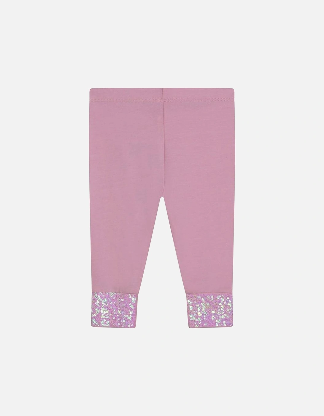 Girl Pink Glitter Leggings, 4 of 3