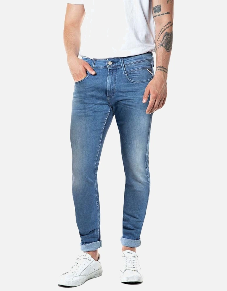 Anbass Stretch Light Wash Slim Fit Jeans