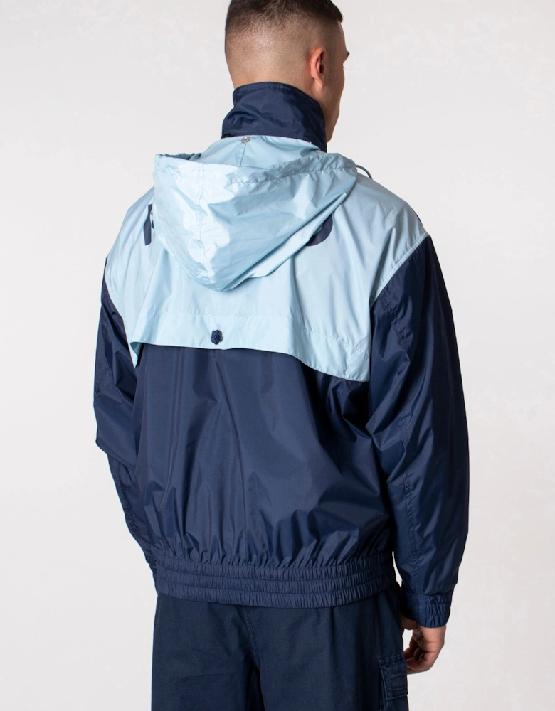 Zip Through Two Tone Windbreaker Jacket