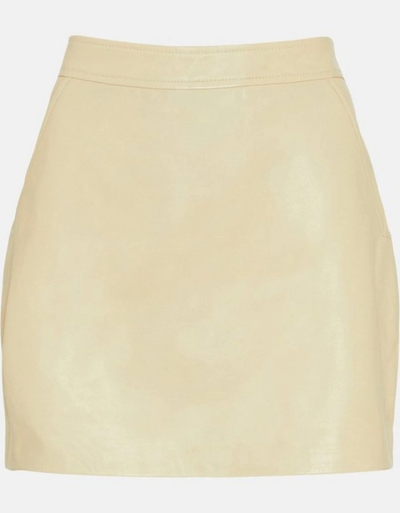 Leather Signature Mini Skirt