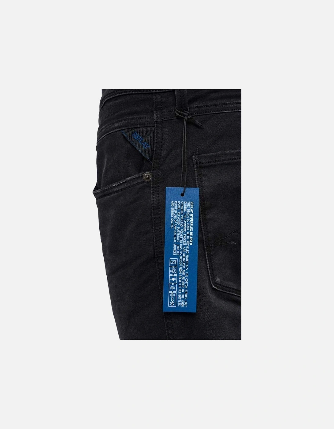 Anbass Hyperflex Black Stretch Slim Fit Jeans