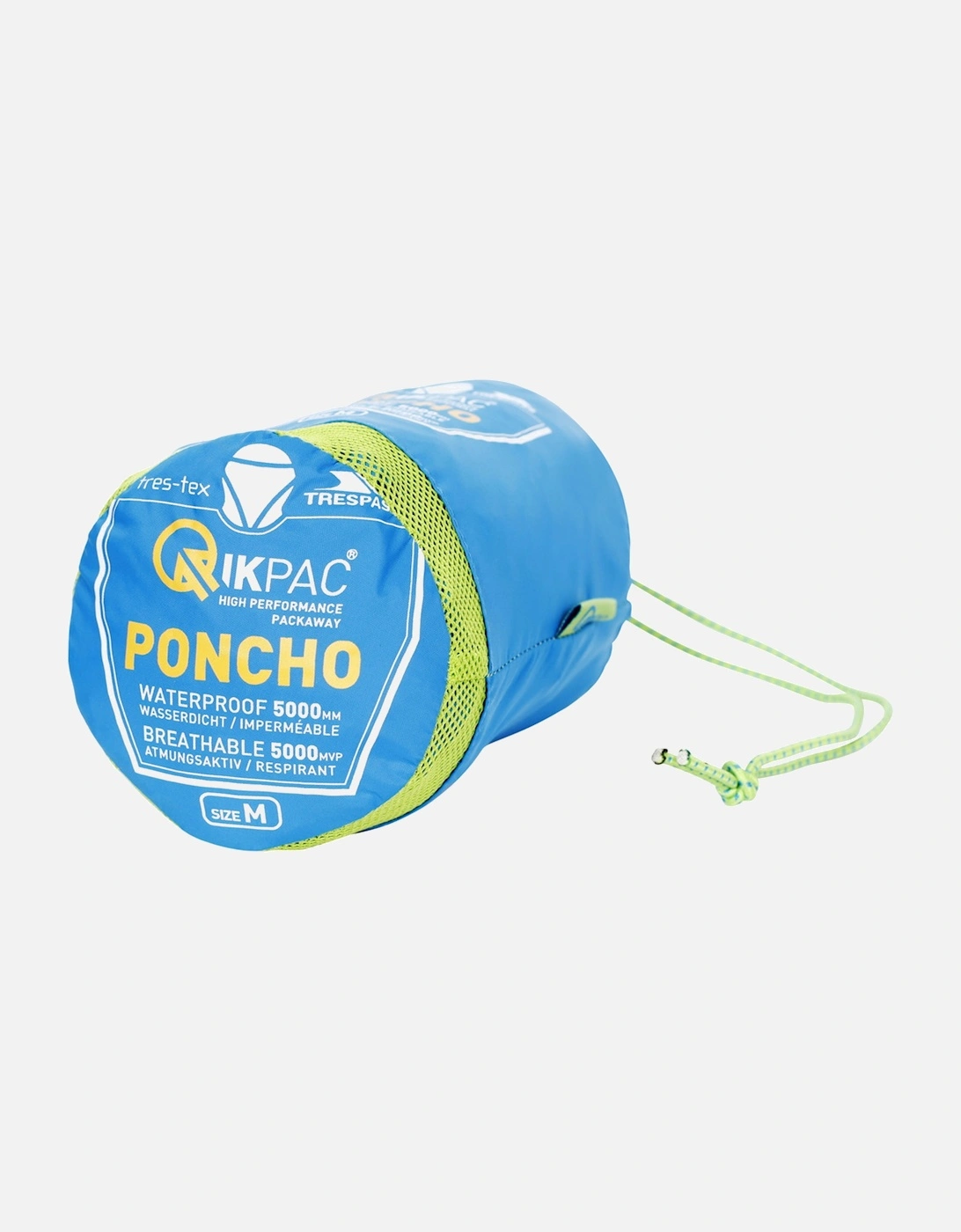 Qikpac Unisex Hooded Waterproof Packaway Poncho