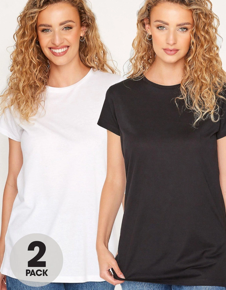 2 Pack Tee Black And White