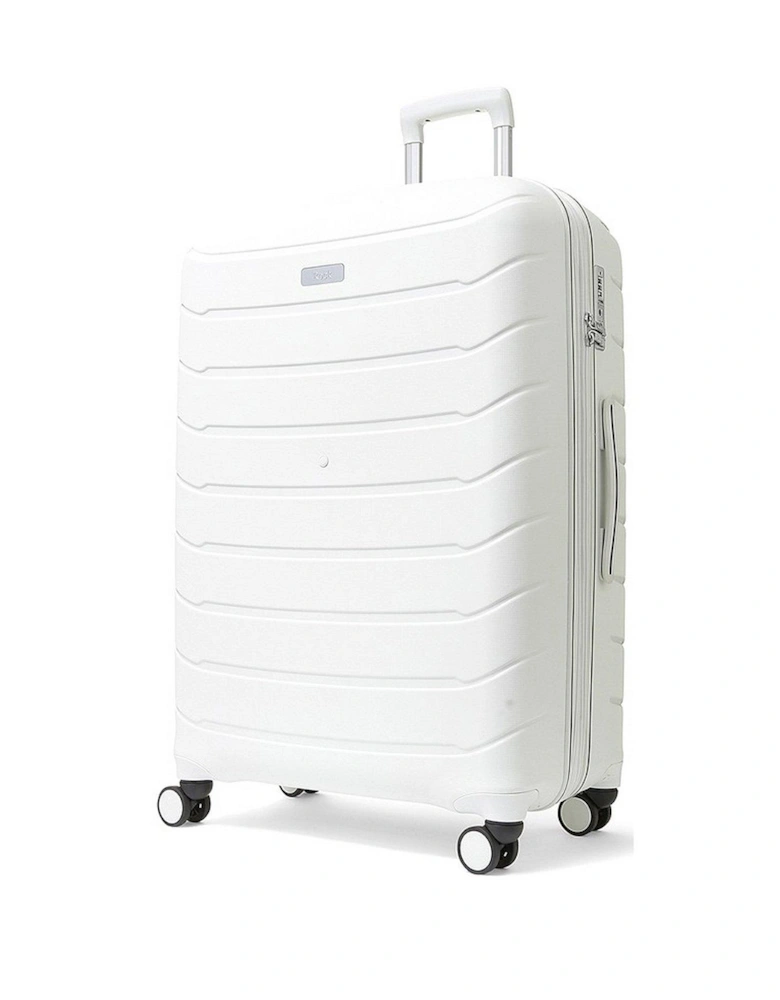 Prime 8 Wheel Hardshell Large Suitcase - White