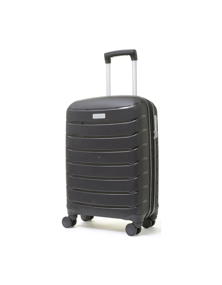 Prime 8 Wheel Hardshell Cabin Suitcase - Black
