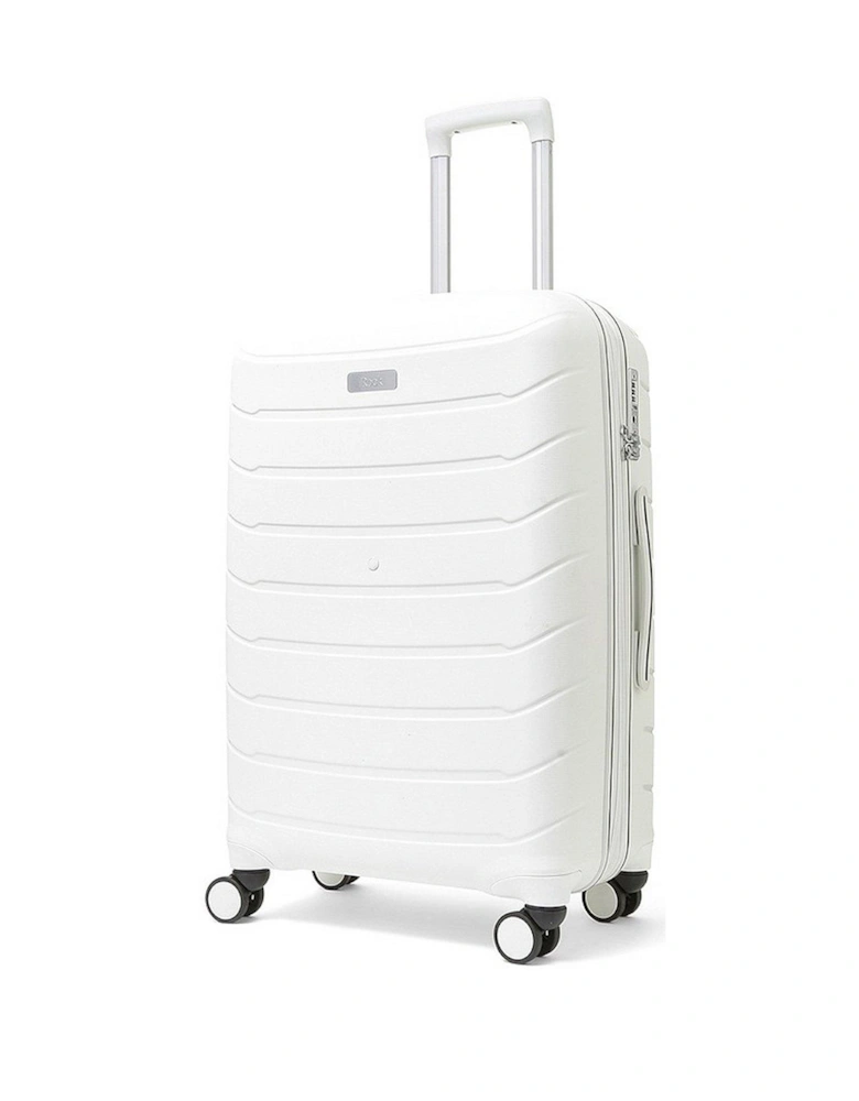 Prime 8 Wheel Hardshell Medium Suitcase - White