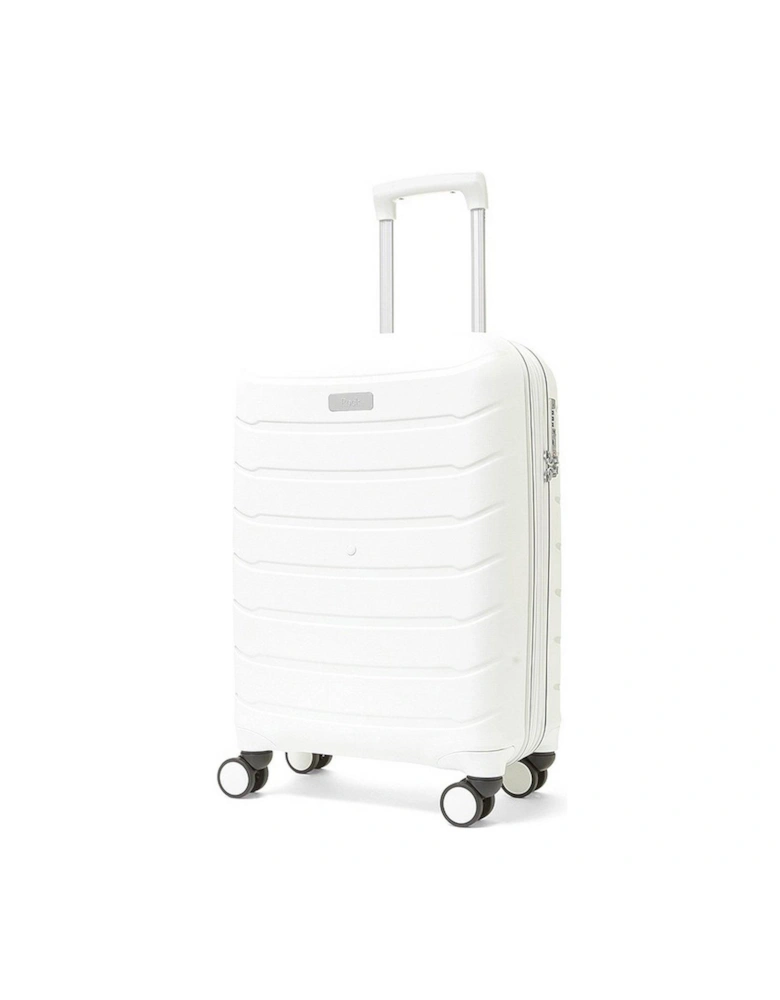 Prime 8 Wheel Hardshell Cabin Suitcase - White