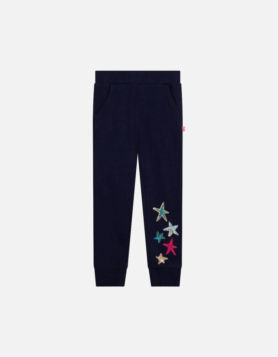 Girls Navy Star Joggers, 3 of 2