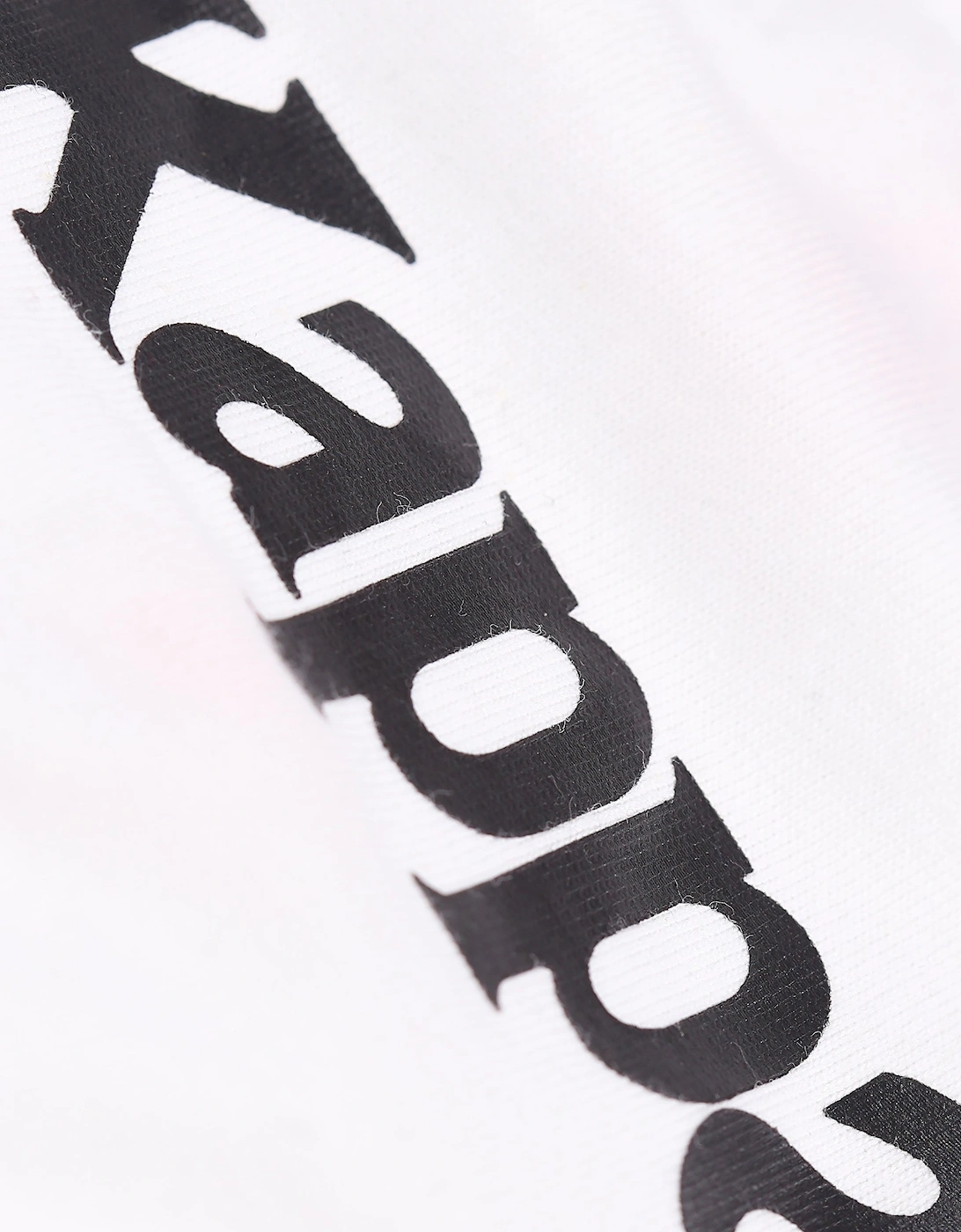 Authentic Fico Unisex Regular Fit Crew Neck T-Shirt | White/Black