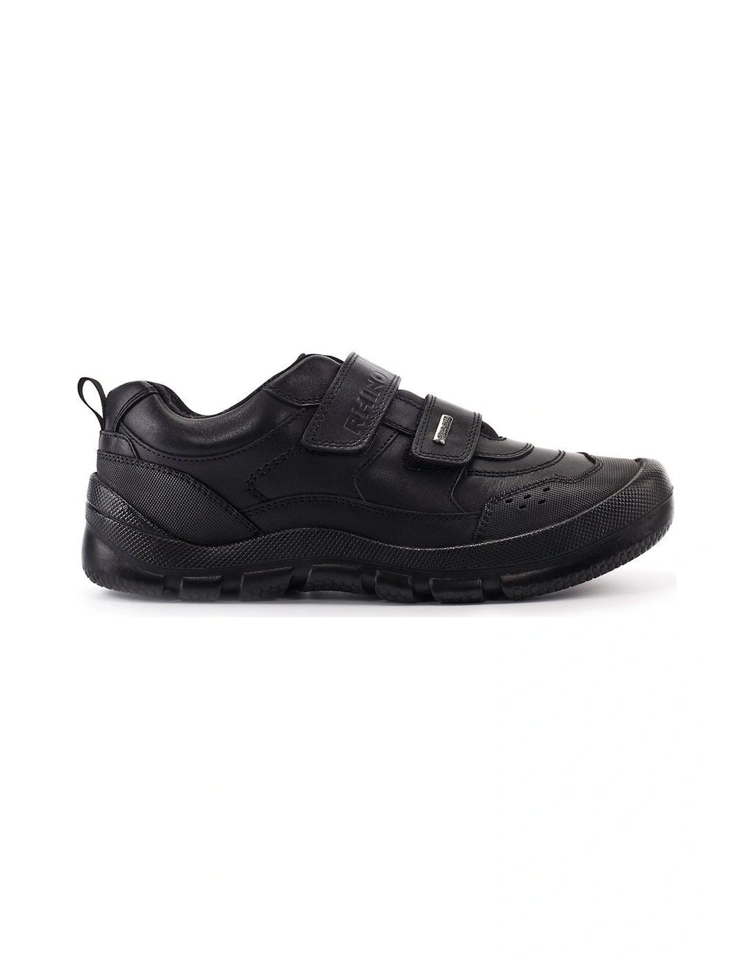 STARTRITE Trooper Boys Waterproof  Leather Double Riptape Durable School Shoes - Black, 2 of 1