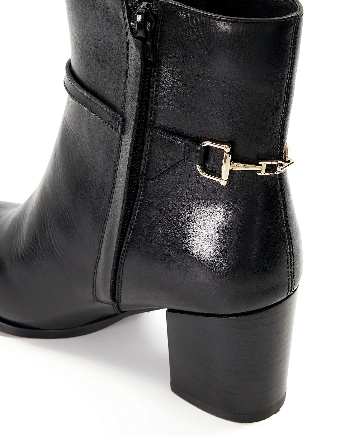 Ladies Patos - Leather Snaffle Back Ankle Boots