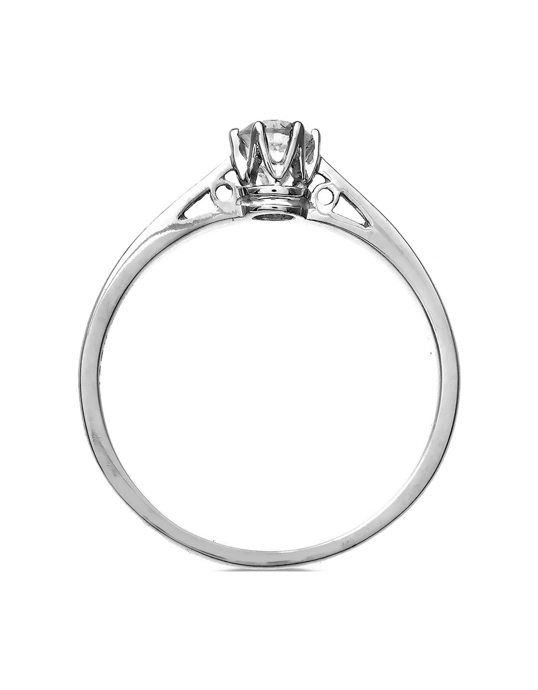 9 Carat White Gold 25pt Diamond Solitaire Ring