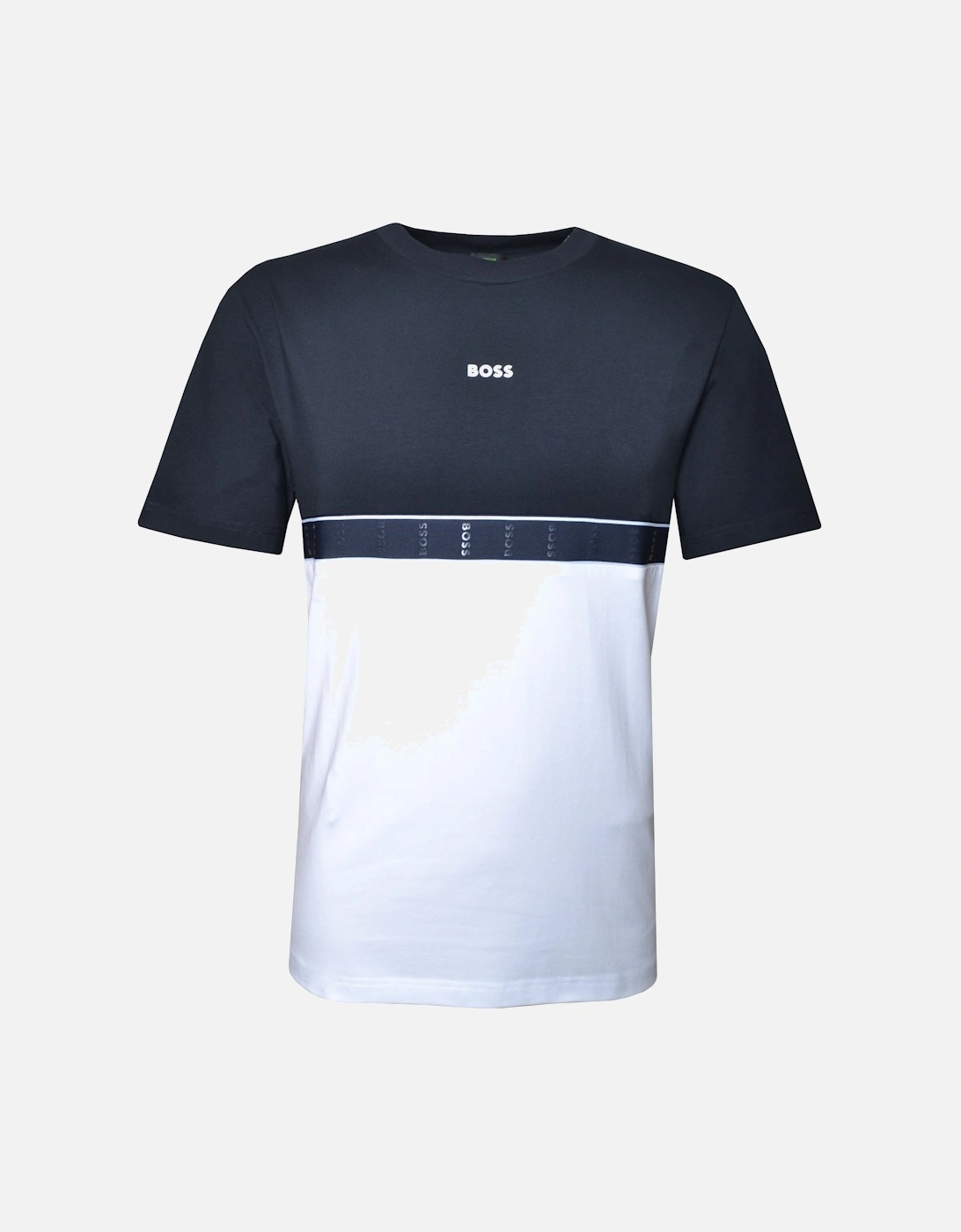 Men's Dark Blue Stretch Fabric T-shirt, 3 of 2