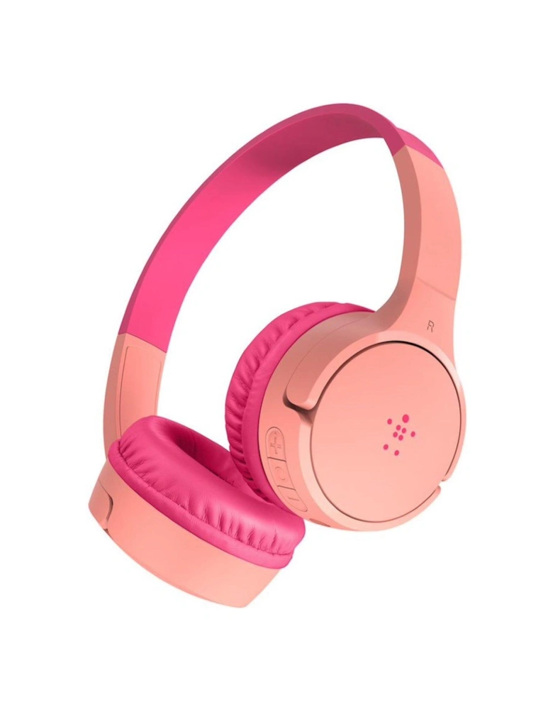 Soundform Mini Wireless On-Ear Headphones for Kids - Pink