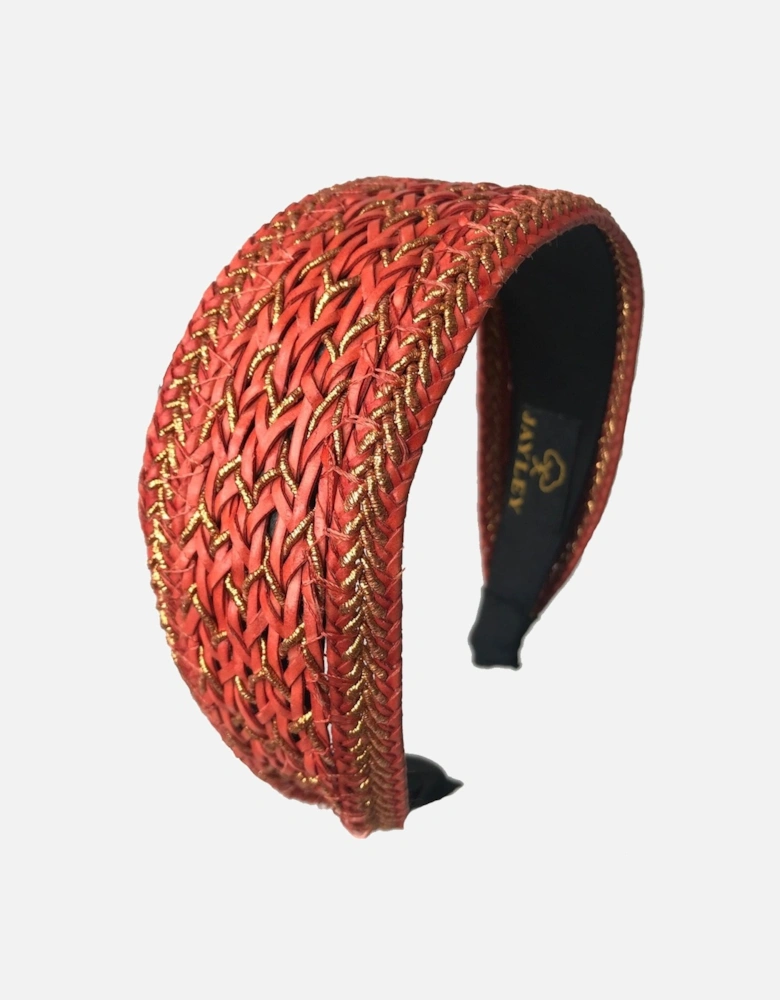 Red Handmade Elle Headband