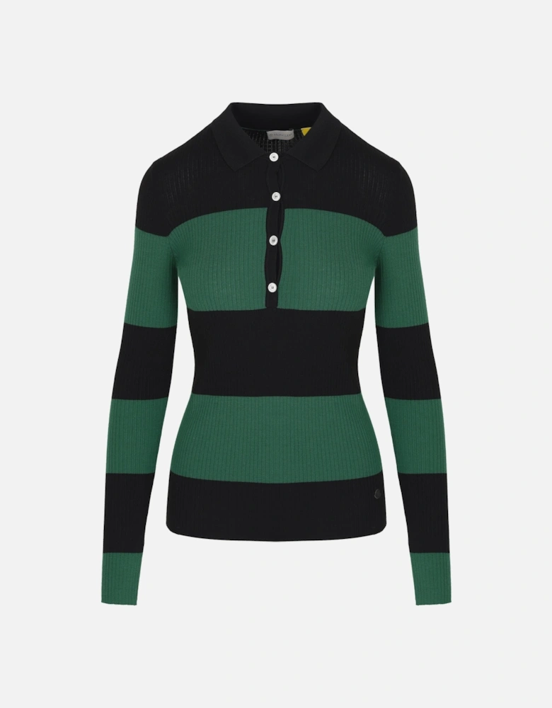 Women's Knitted ls Polo