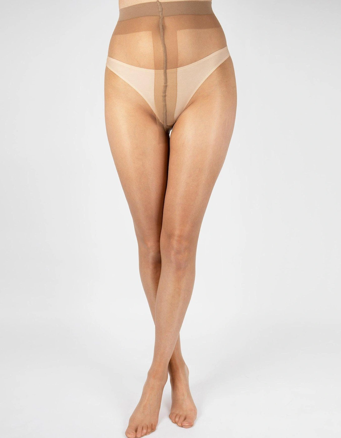 10 Denier Ultra Shine Tights - Nude, 2 of 1