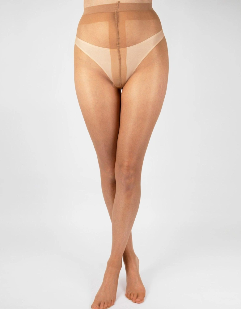 10 Denier Ultra Shine Tights - Bare Gold