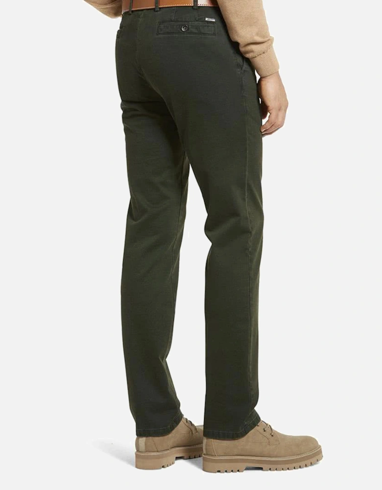 New York Cotton Trouser Forrest Green