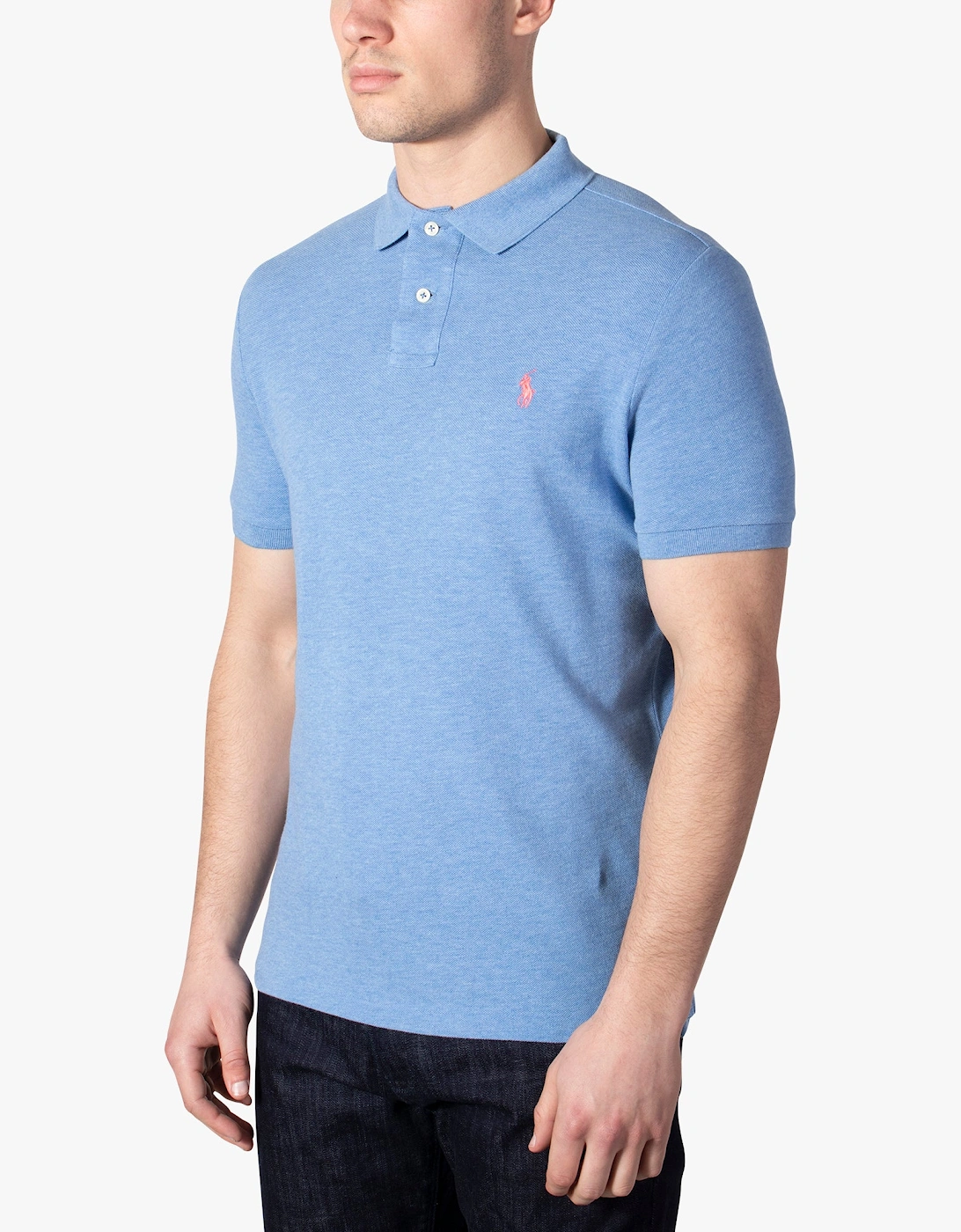 Custom Slim Fit Mesh Polo Shirt