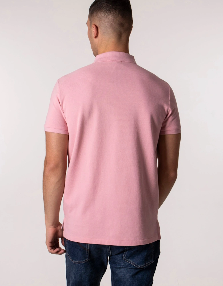 Custom Slim Fit Mesh Polo Shirt