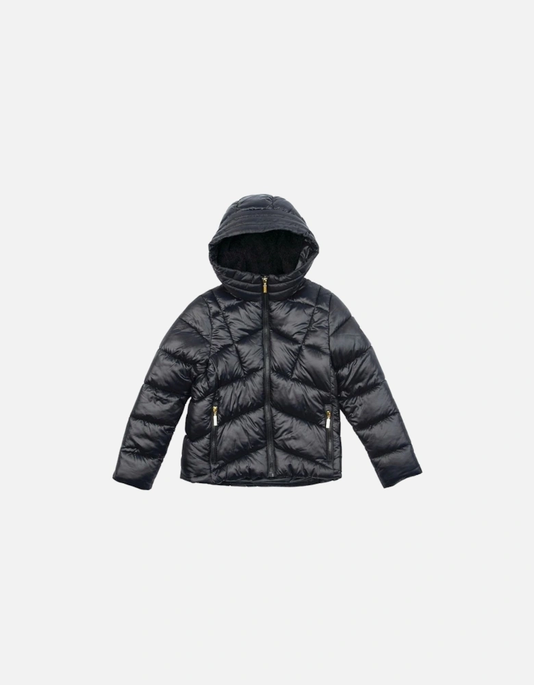 Internatinal girl's Black Valle Quilted Jacket