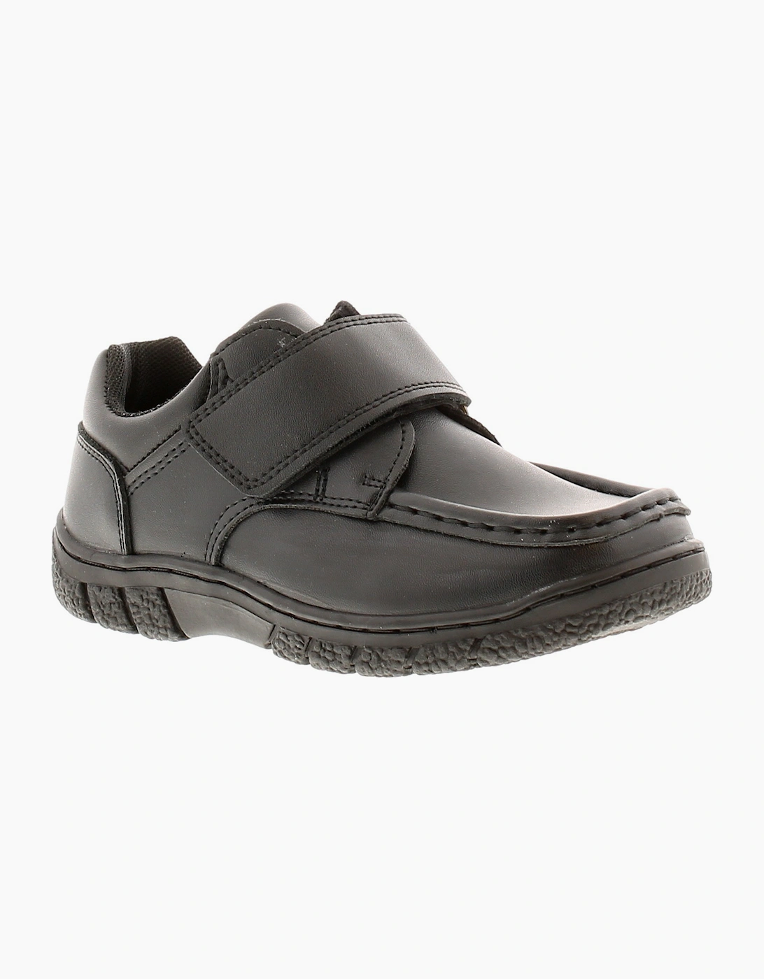 Boy's Rockstorm Younger Boys School Shoes Artful Bungee Lace Touch Fastening black UK - Size: F (Standard)/12