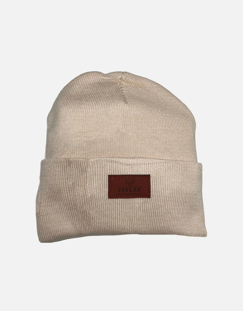 Cream Alex Knitted Beanie Hat