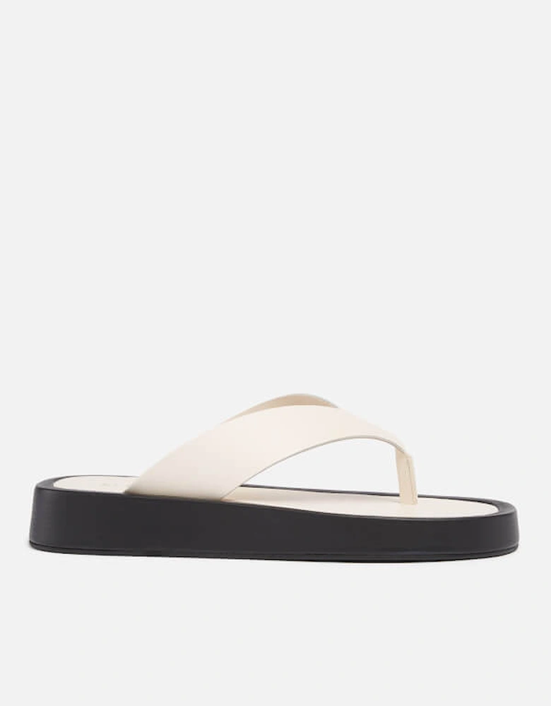 Women's Overcast Leather Toe Post Sandals - Ivory