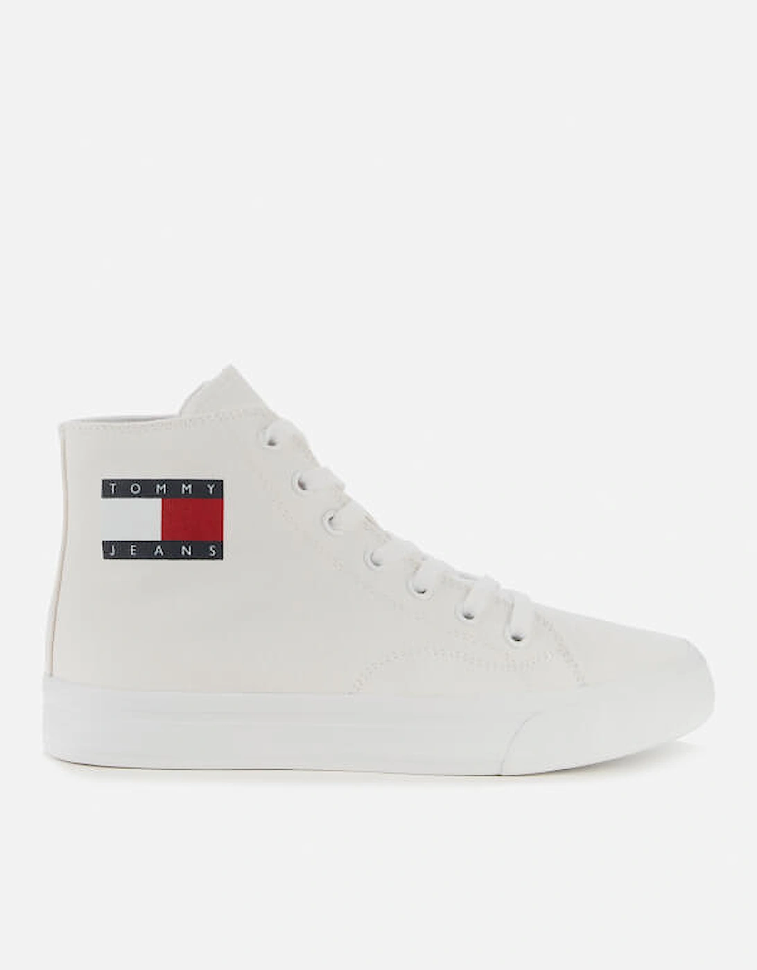 Women's Mid Cup Canvas Hi-Top Trainers - White - - Home - Women's Shoes - Women's Trainers - Women's High Top Trainers - Women's Mid Cup Canvas Hi-Top Trainers - White, 3 of 2