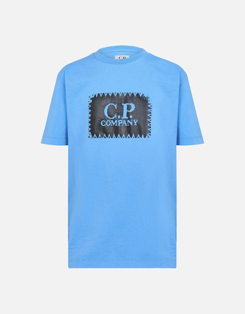 C.P Company boys Cotton Jersey T-shirt Blue