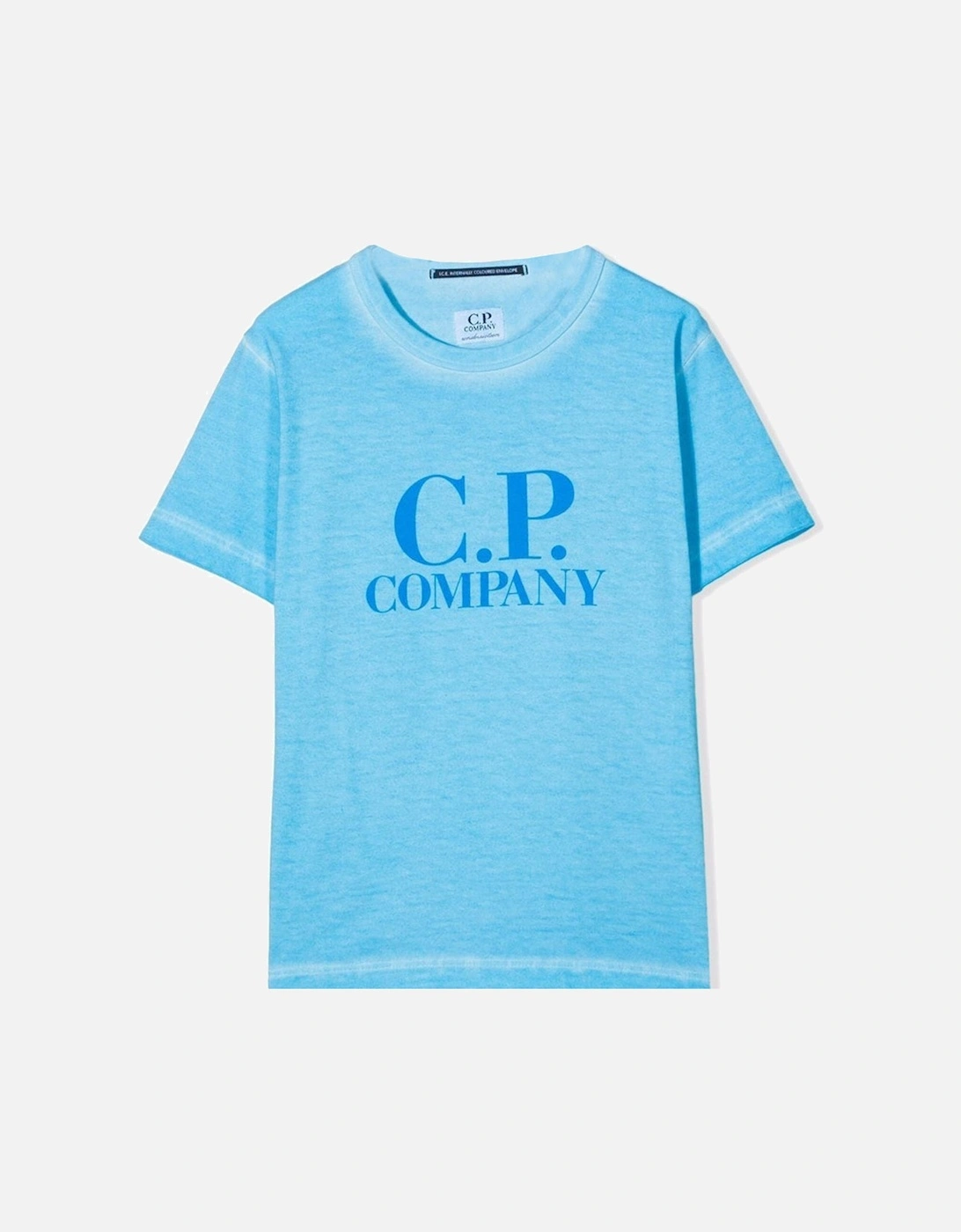 C.P Company Boys Jersey Logo T-shirt Blue, 4 of 3