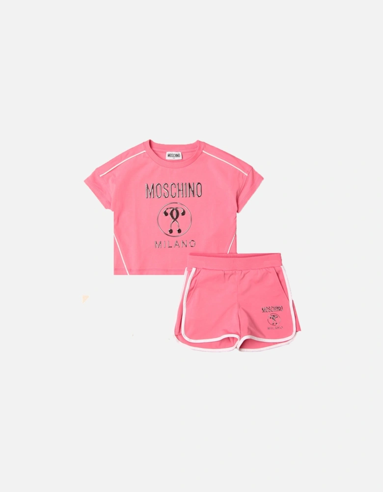 Girls T-shirt and Shorts Set Pink
