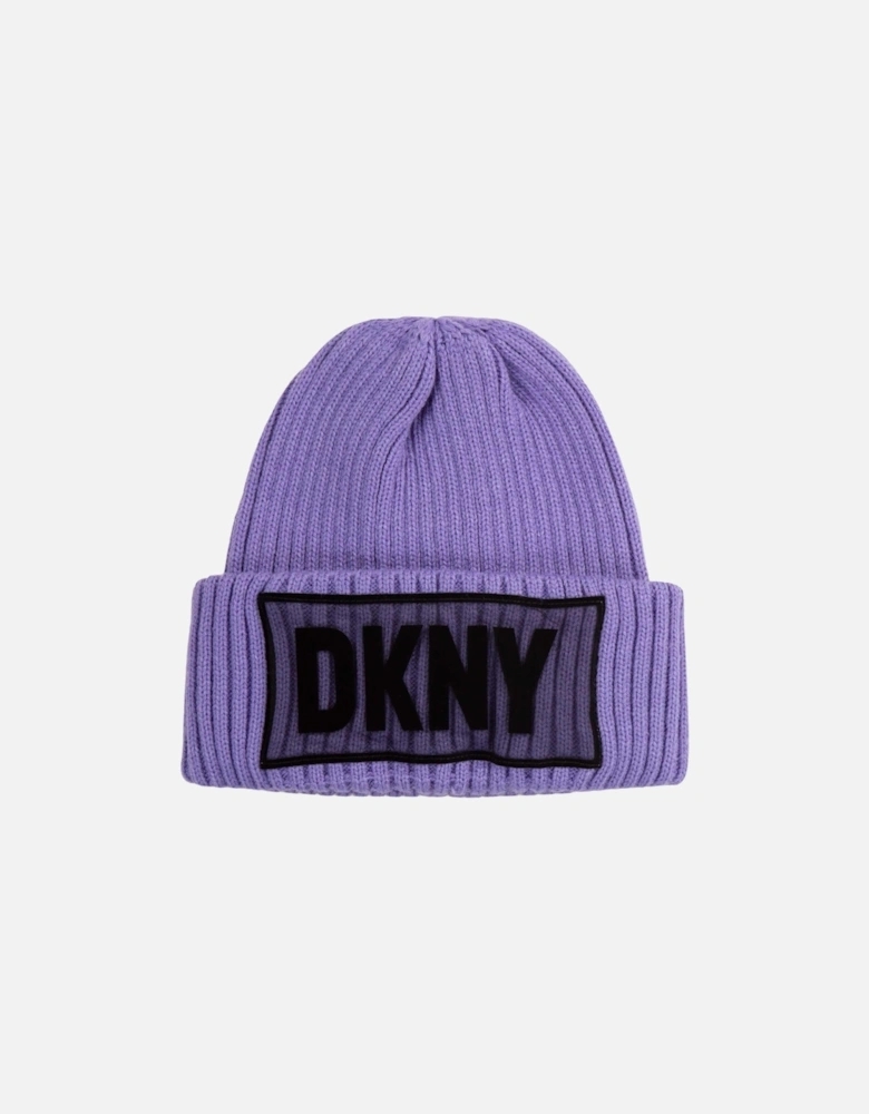 Lilac Knit Logo Hat