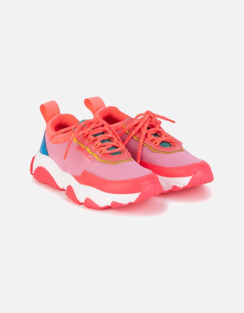 Pink Multicoloured Sporty Trainers