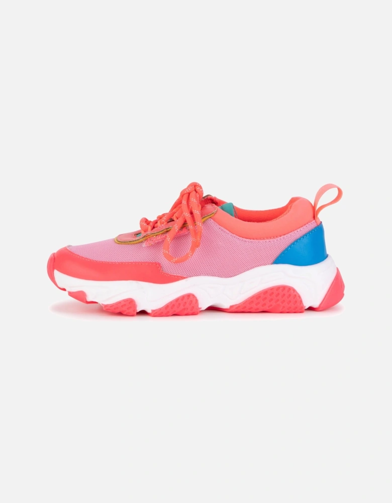Pink Multicoloured Sporty Trainers
