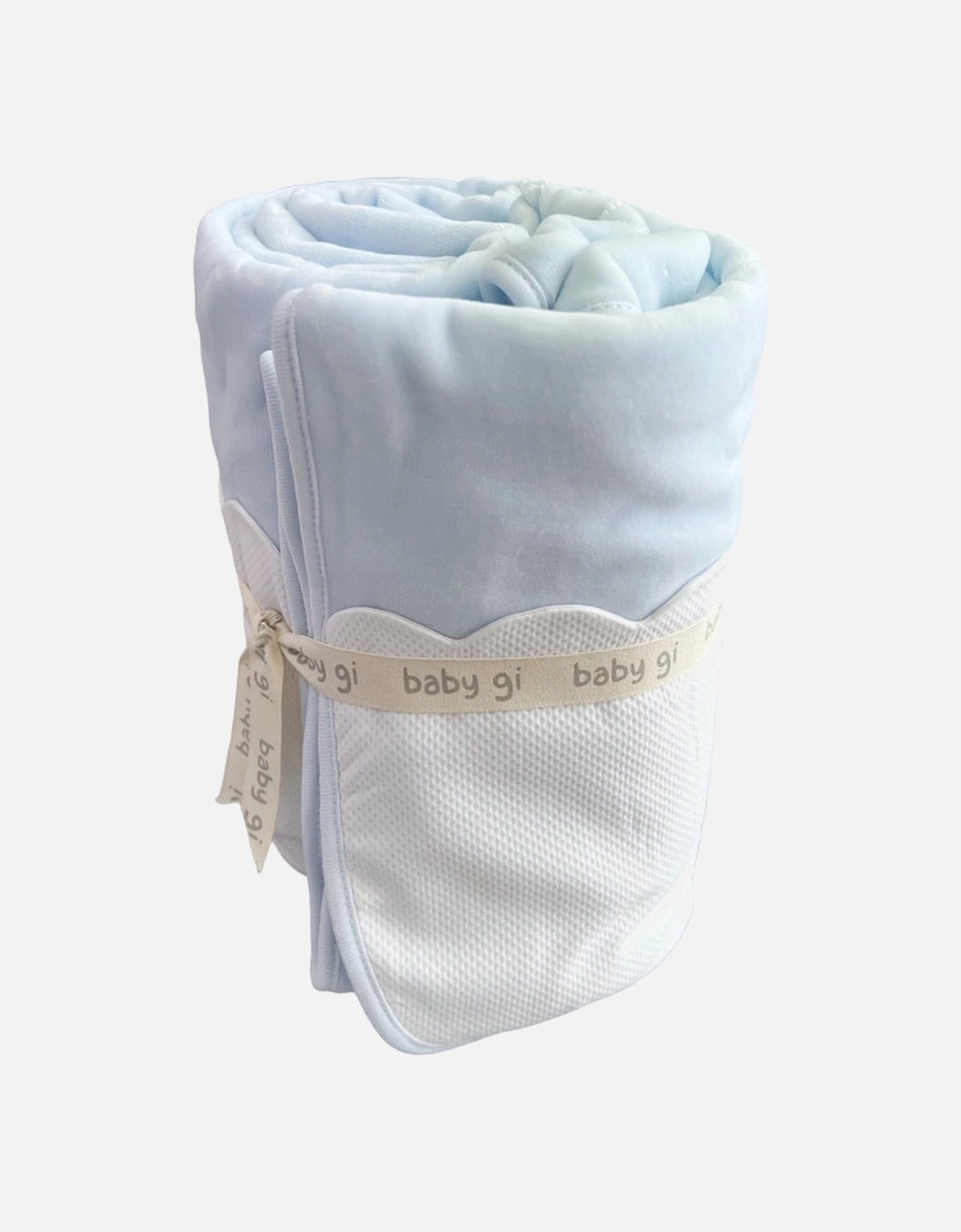 Blue Scallop Velour Blanket