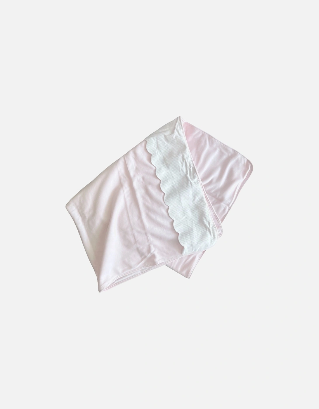 Pink Scallop Velour Blanket