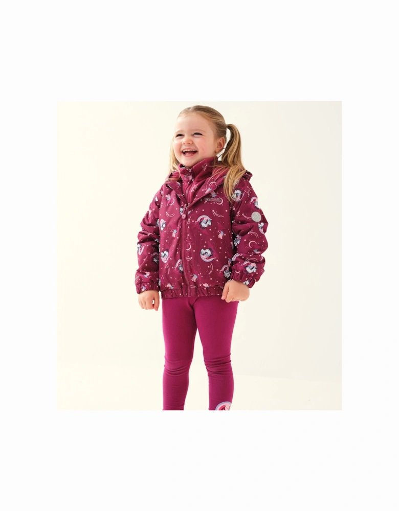 Childrens/Kids Muddy Puddle Peppa Pig Unicorn Padded Jacket