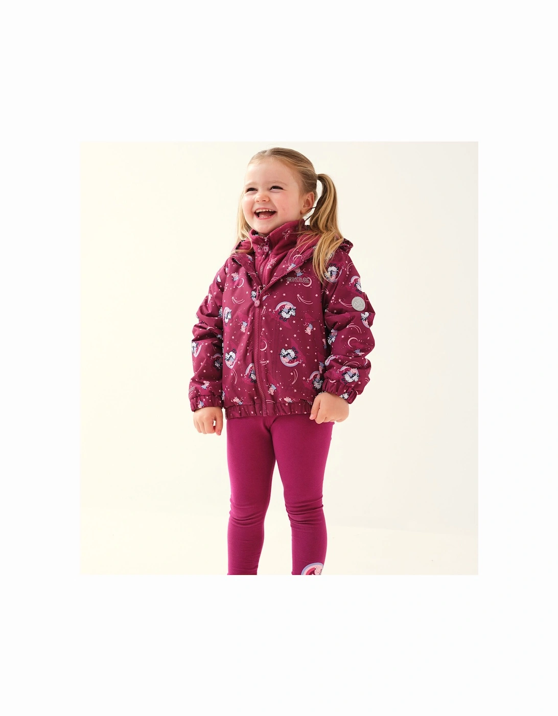 Childrens/Kids Muddy Puddle Peppa Pig Unicorn Padded Jacket