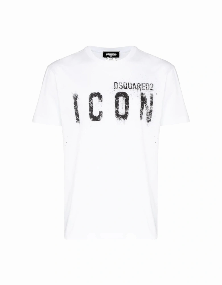 Spray Icon print T-shirt in White
