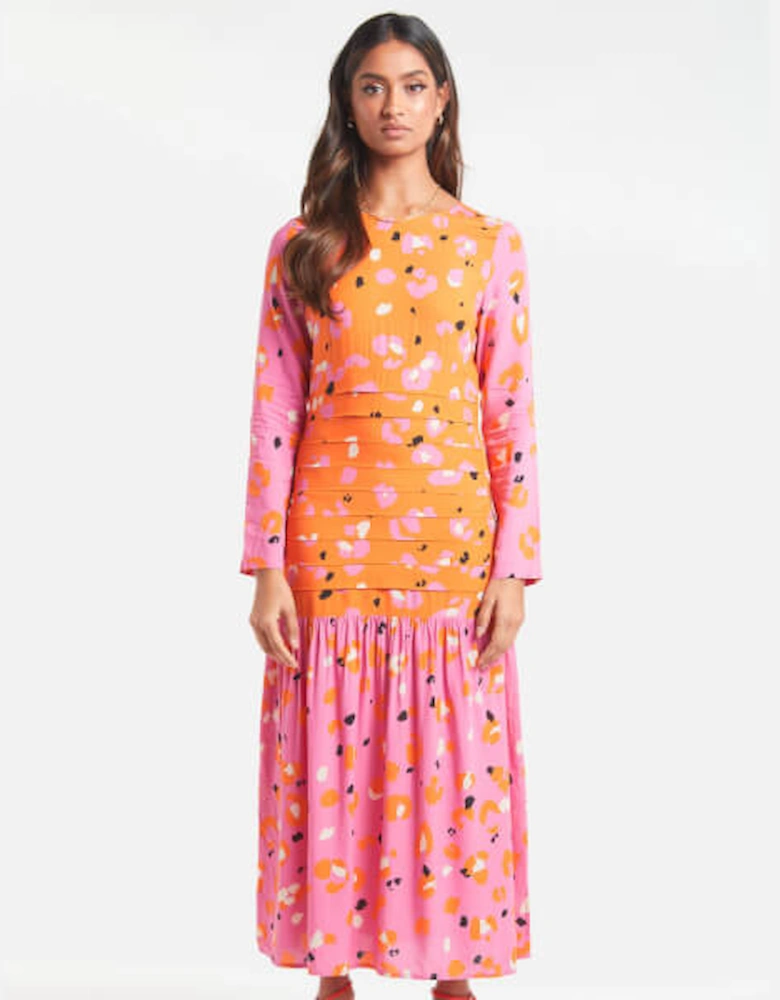 Women's Pink Animal Mona Dress - Pink