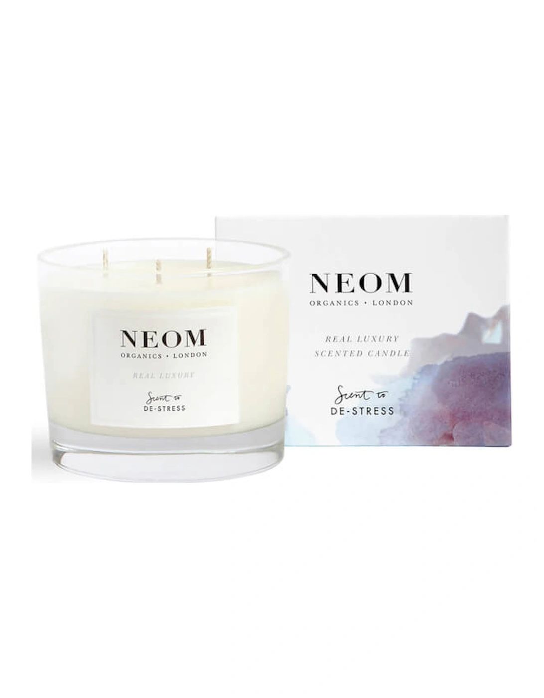 Real Luxury De-Stress Scented 3 Wick Candle - NEOM, 2 of 1