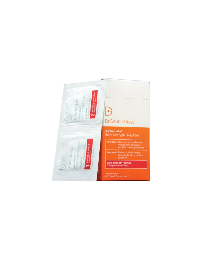 Skincare Alpha Beta Extra Strength Daily Peel (Pack of 30) - - Alpha Beta Peel Extra Strength Formula (30 Packets) - Lexie