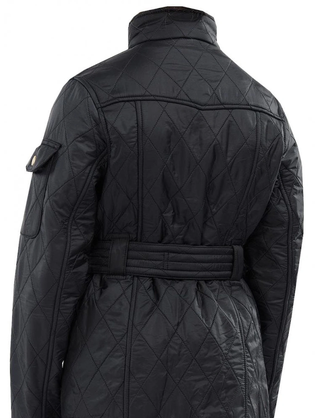 Internatinal girl's Black Enduro Quilted Jacket