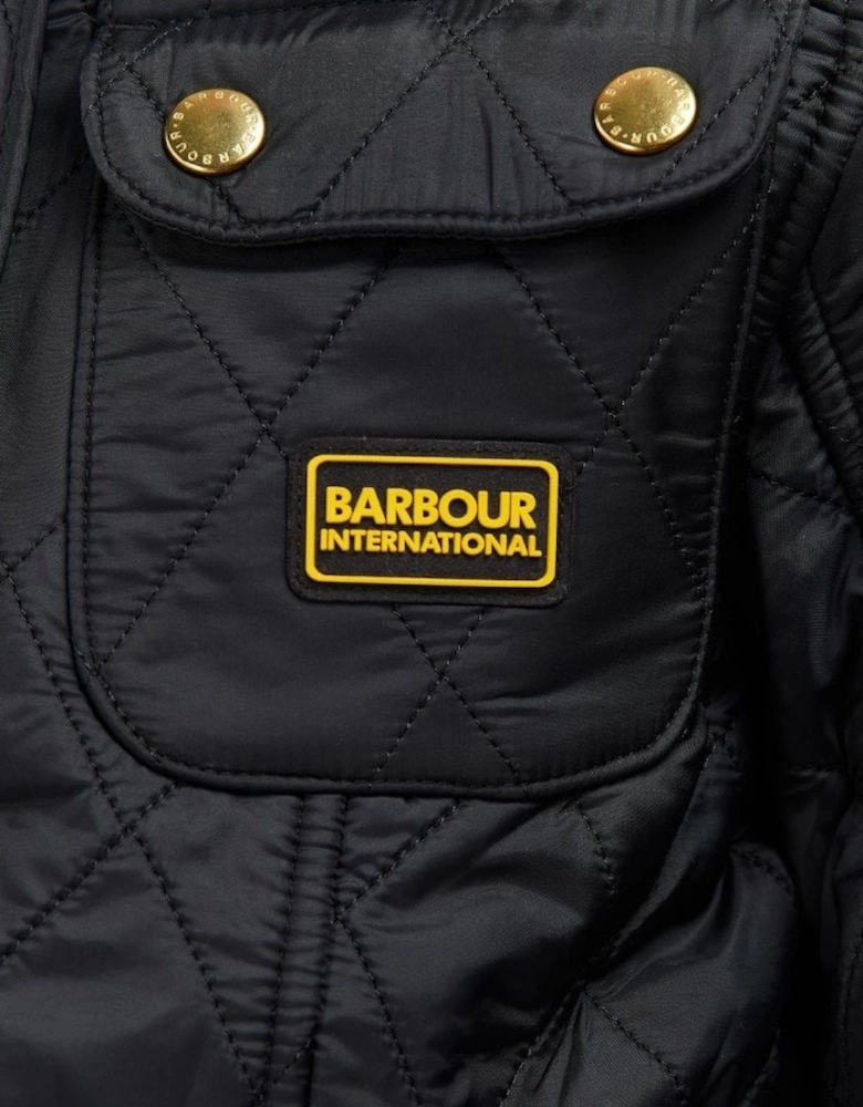 Internatinal girl's Black Enduro Quilted Jacket