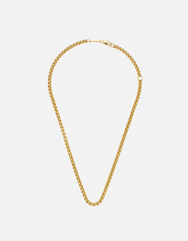 Women's Chunky Rounded Box Chain - Gold Plate/Gold Plated