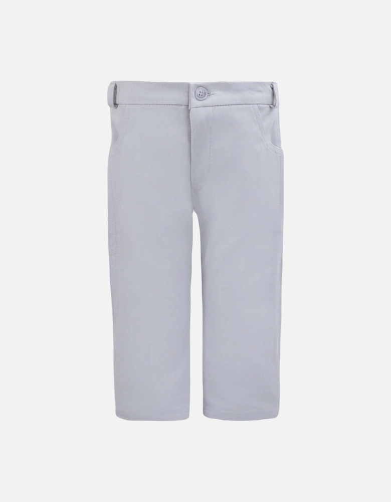 Blue Jumper and Grey Trouser Set