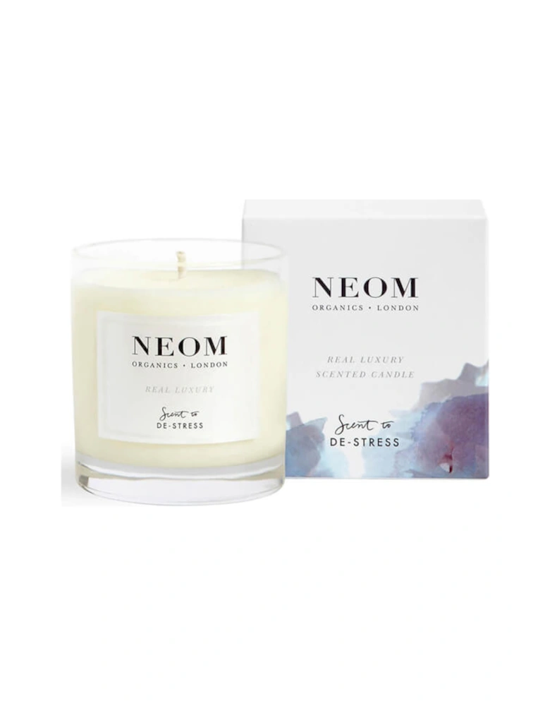 Real Luxury De-Stress Scented 1 Wick Candle - NEOM