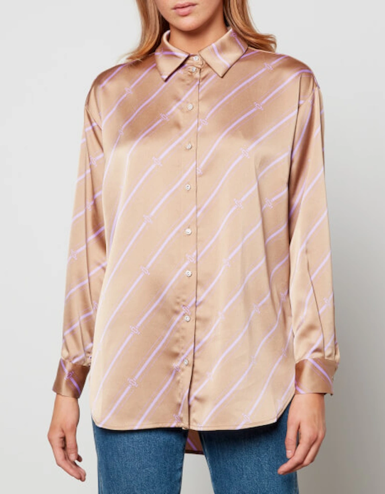 Women's Rowcras Shirt - Mono Stripe Brown